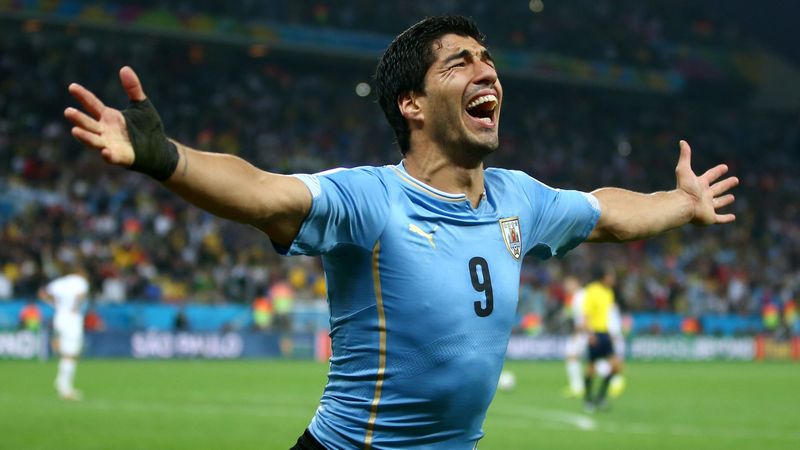 Cầu thủ Uruguay Luis Suárez rất đáng nhớ